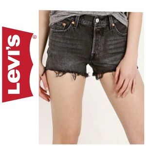 NWT Levi's 501 Denim Shorts Black